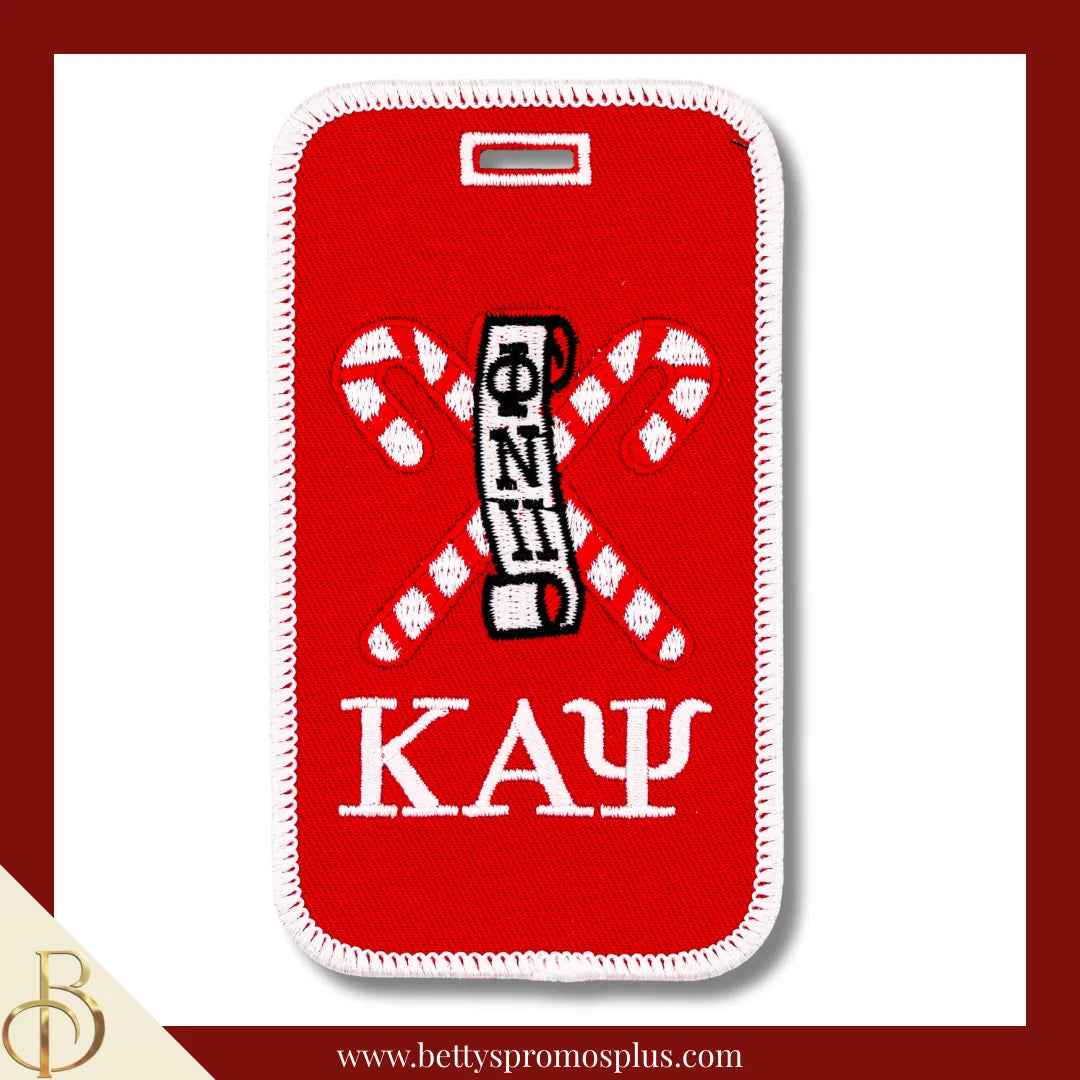 Kappa Alpha Psi ΚΑΨ Embroidered Luggage Tag-Kappa Alpha Psi Paraphernalia-Kappa Alpha Psi Luggage Tag-Betty's Promos Plus