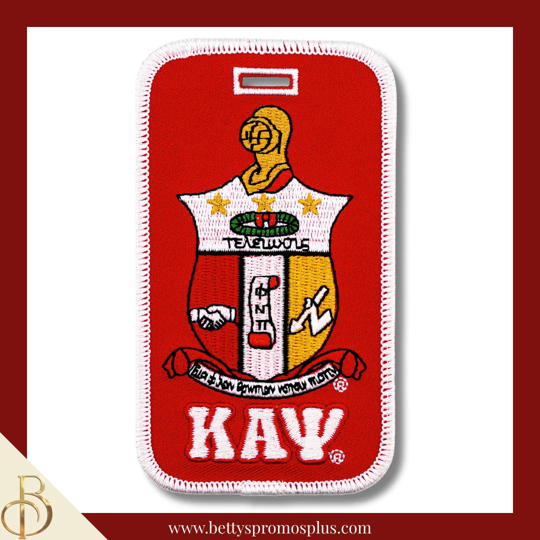 Kappa Alpha Psi ΚΑΨ Embroidered Luggage Tag-Shield-Kappa Alpha Psi Paraphernalia-Kappa Alpha Psi Luggage Tag-Betty's Promos Plus