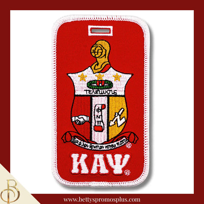Kappa Alpha Psi ΚΑΨ Embroidered Luggage Tag-Shield-Kappa Alpha Psi Paraphernalia-Kappa Alpha Psi Luggage Tag-Betty's Promos Plus
