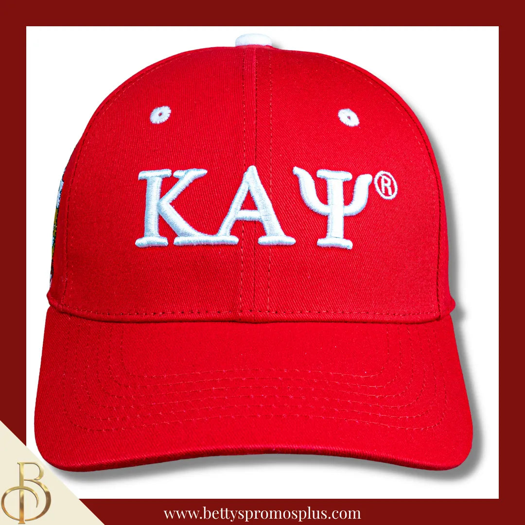 Kappa Alpha Psi ΚΑΨ Embroidered Shield Baseball Cap-Kappa Alpha Psi Paraphernalia-Kappa Alpha Psi Hats-Betty's Promos Plus