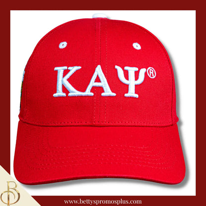 Kappa Alpha Psi ΚΑΨ Embroidered Shield Baseball Cap-Kappa Alpha Psi Paraphernalia-Kappa Alpha Psi Hats-Betty's Promos Plus