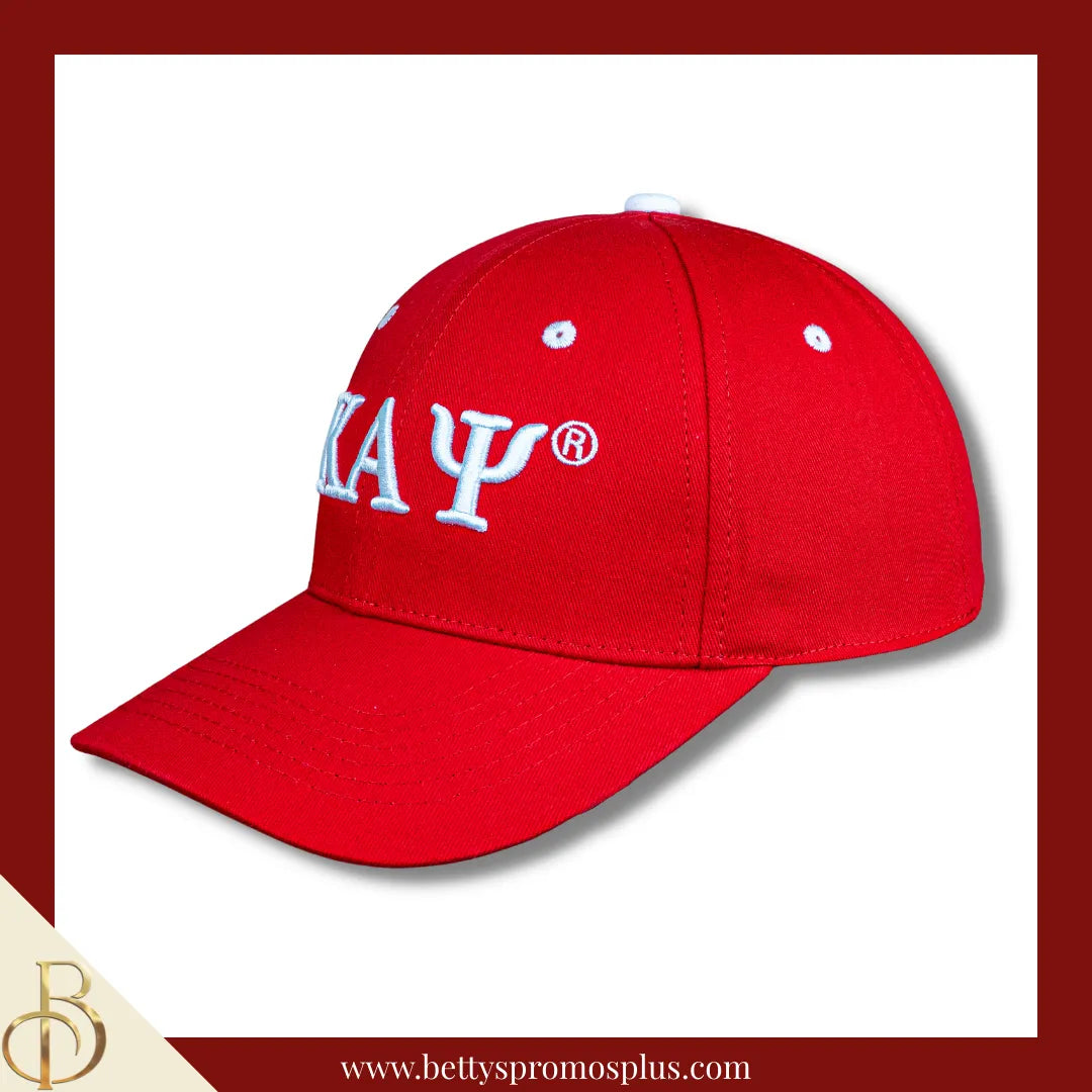 Kappa Alpha Psi ΚΑΨ Embroidered Shield Baseball Cap-Kappa Alpha Psi Paraphernalia-Kappa Alpha Psi Hats-Betty's Promos Plus