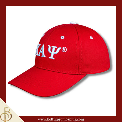 Kappa Alpha Psi ΚΑΨ Embroidered Shield Baseball Cap-Kappa Alpha Psi Paraphernalia-Kappa Alpha Psi Hats-Betty's Promos Plus