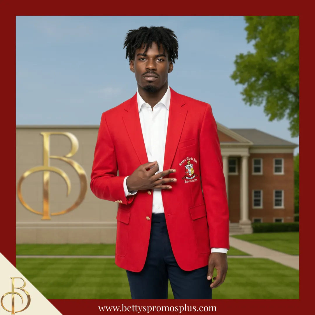 Kappa Alpha Psi ΚΑΨ Embroidered Shield Crest Blazer Sport Coat-Kappa Alpha Psi Paraphernalia-Kappa Alpha Psi Blazers-Betty's Promos Plus