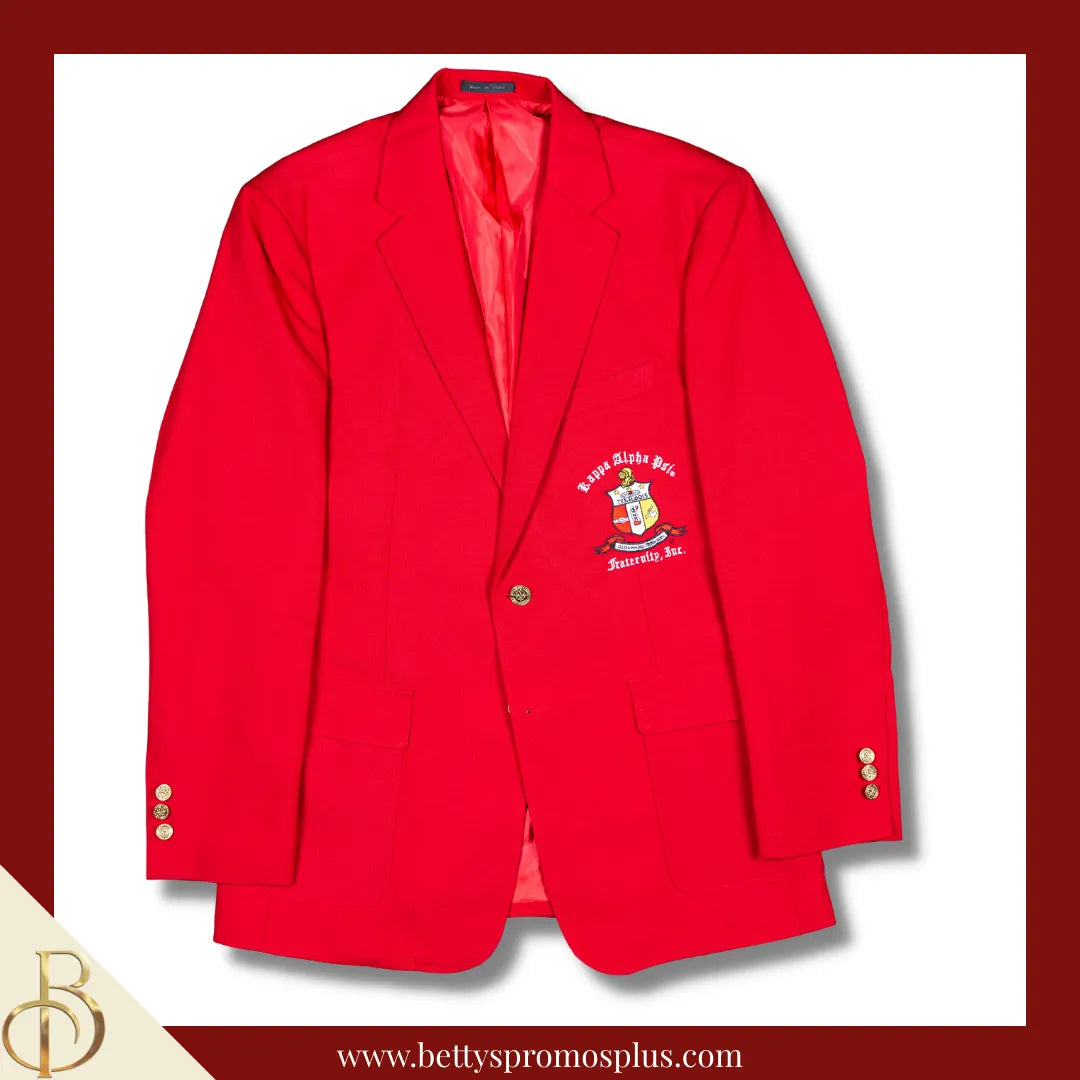 Kappa Alpha Psi ΚΑΨ Embroidered Shield Crest Blazer Sport Coat-Kappa Alpha Psi Paraphernalia-Kappa Alpha Psi Blazers-Betty's Promos Plus