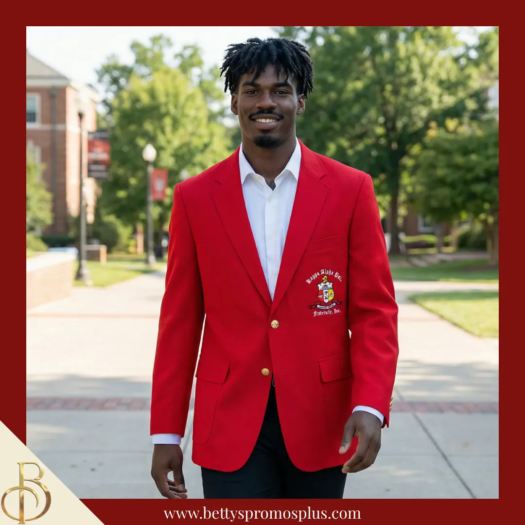 Kappa Alpha Psi ΚΑΨ Embroidered Shield Crest Blazer Sport Coat-Kappa Alpha Psi Paraphernalia-Kappa Alpha Psi Blazers-Betty's Promos Plus