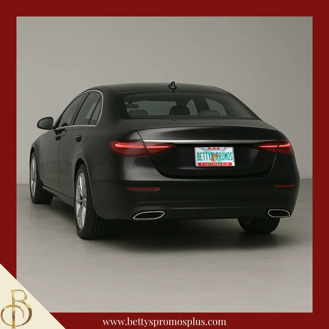 Kappa Alpha Psi ΚΑΨ Engineer Chrome Laser Engraved Mirrored Acrylic Auto Tag License Plate Frame-Kappa Alpha Psi Paraphernalia-Kappa Alpha Psi Auto Tag Frame-Betty's Promos Plus
