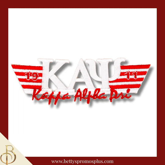 Kappa Alpha Psi ΚΑΨ Flight Embroidered Patch-White-Kappa Alpha Psi Paraphernalia-Kappa Alpha Psi Patch-Betty's Promos Plus