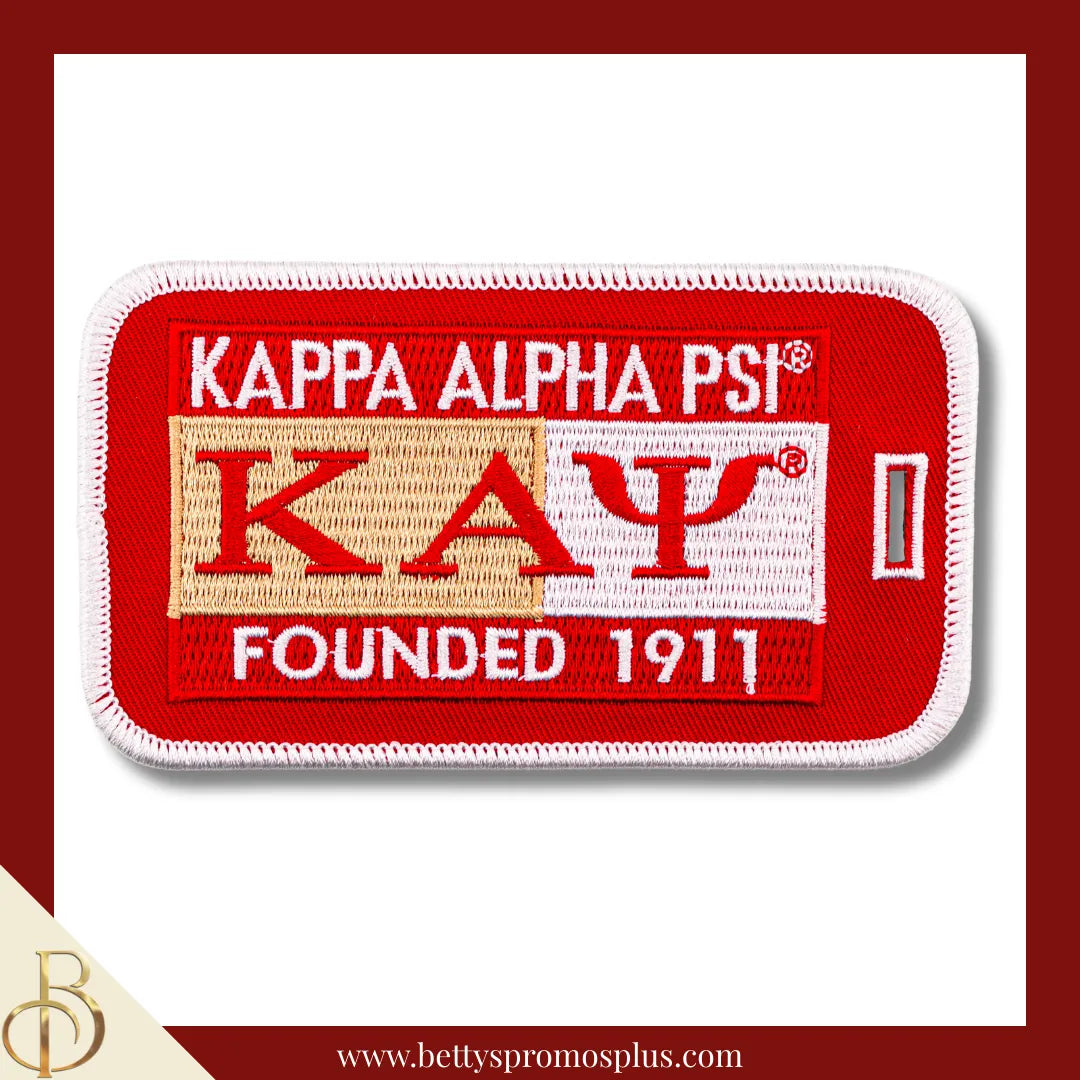 Kappa Alpha Psi ΚΑΨ Founded 1911 Embroidered Luggage Tag-Kappa Alpha Psi Paraphernalia-Kappa Alpha Psi Luggage Tag-Betty's Promos Plus