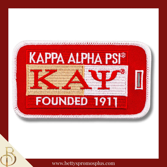 Kappa Alpha Psi ΚΑΨ Founded 1911 Embroidered Luggage Tag-Red-Kappa Alpha Psi Paraphernalia-Kappa Alpha Psi Luggage Tag-Betty's Promos Plus