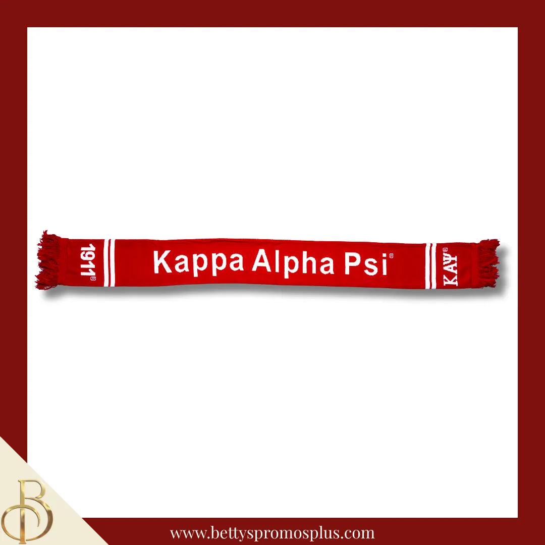 Kappa Alpha Psi ΚΑΨ Fraternity Knit Scarf-Kappa Alpha Psi Paraphernalia-Kappa Alpha Psi Scarf-Betty's Promos Plus