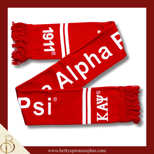 Kappa Alpha Psi ΚΑΨ Fraternity Knit Scarf-Red-Kappa Alpha Psi Paraphernalia-Kappa Alpha Psi Scarf-Betty's Promos Plus