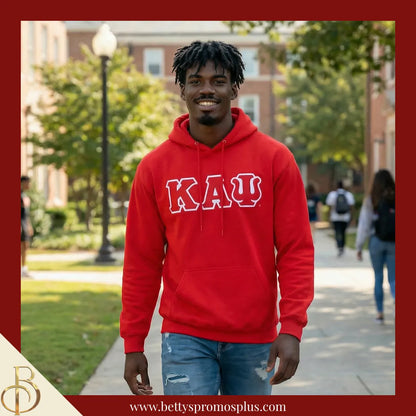 Kappa Alpha Psi ΚΑΨ Greek Letter Double-Stitched Embroidered Hoodie-Kappa Alpha Psi Paraphernalia-Kappa Alpha Psi Hoodie-Betty's Promos Plus