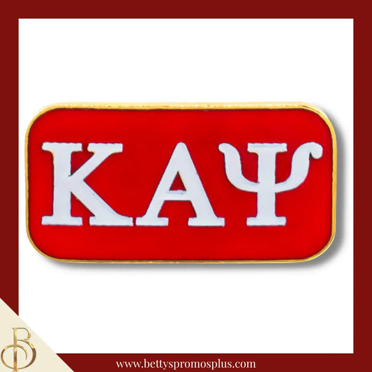 Kappa Alpha Psi ΚΑΨ Greek Letters Bar Lapel Pin-Red-Kappa Alpha Psi Paraphernalia-Kappa Alpha Psi Lapel Pin-Betty's Promos Plus