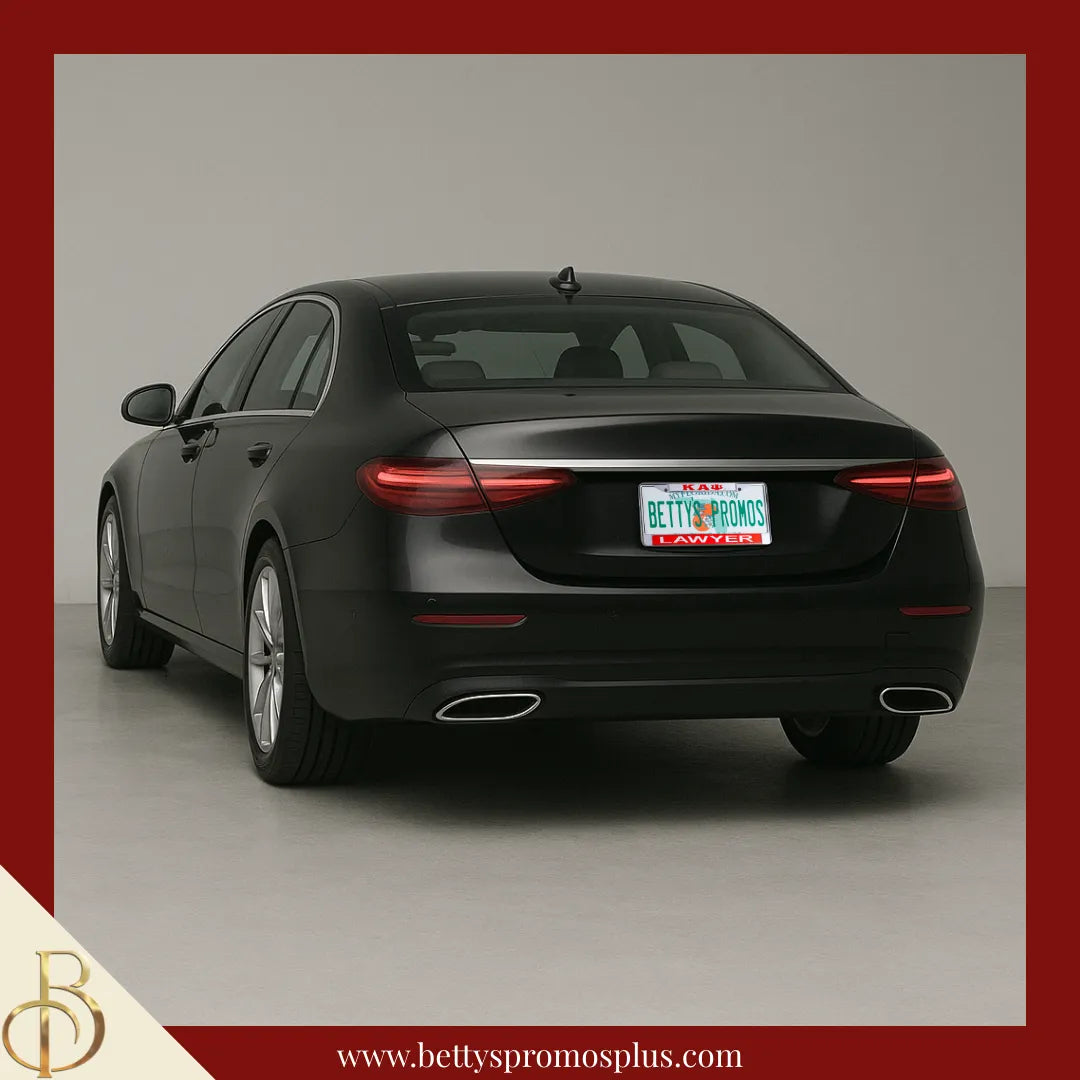 Kappa Alpha Psi ΚΑΨ Lawyer Chrome Laser Engraved Mirrored Acrylic Auto Tag License Plate Frame-Kappa Alpha Psi Paraphernalia-Kappa Alpha Psi Auto Tag Frame-Betty's Promos Plus