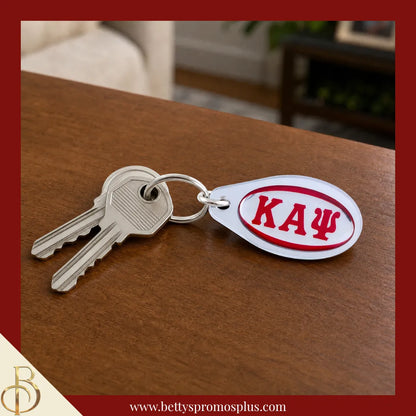 Kappa Alpha Psi ΚΑΨ Oval Acrylic Keychain-Kappa Alpha Psi Paraphernalia-Kappa Alpha Psi Keychain-Betty's Promos Plus
