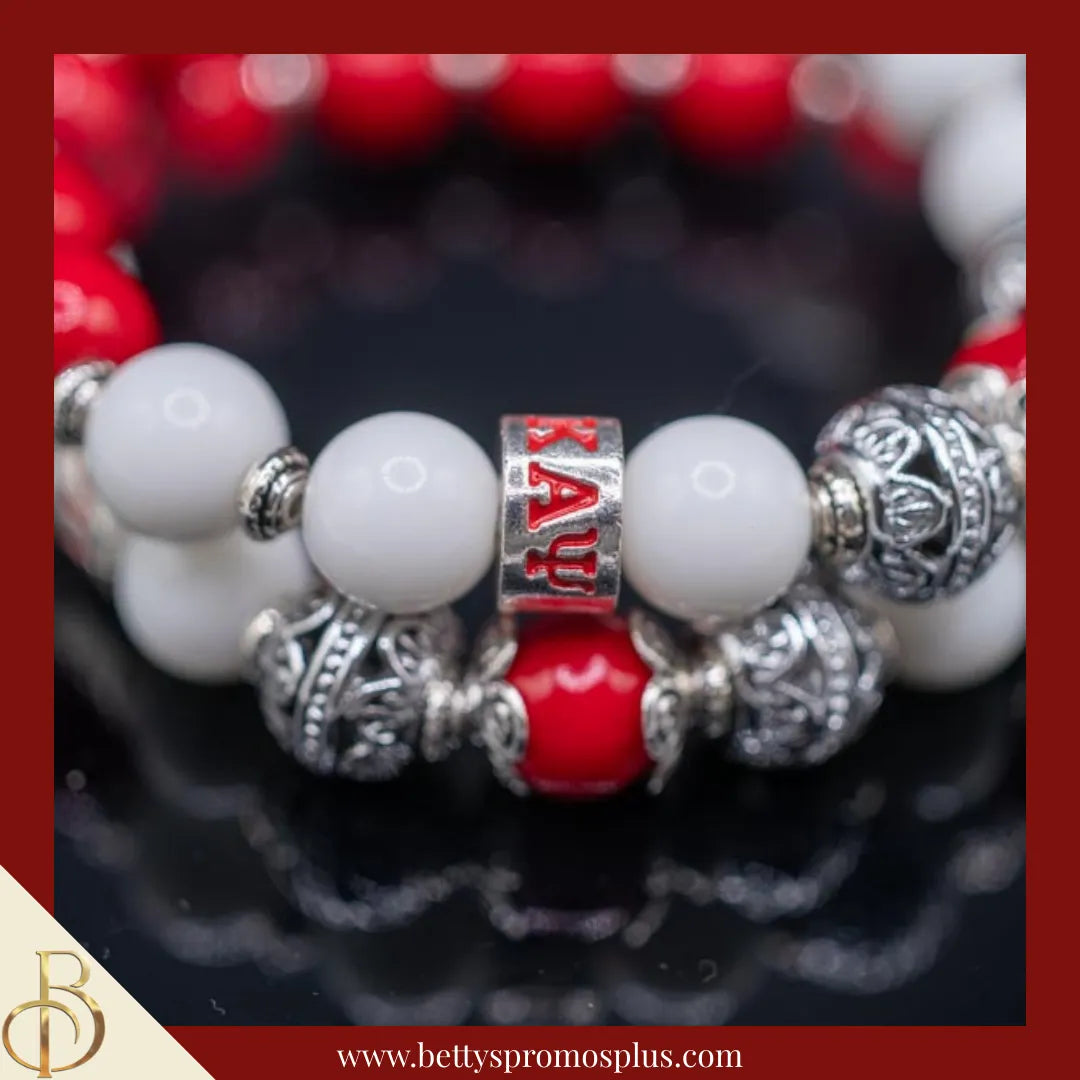 Kappa Alpha Psi ΚΑΨ Royalty Beaded Bracelet-Kappa Alpha Psi Paraphernalia-Kappa Alpha Psi Bracelet-Betty's Promos Plus