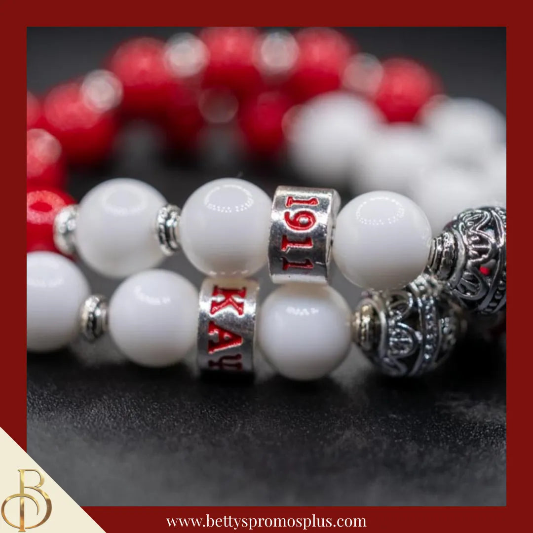 Kappa Alpha Psi ΚΑΨ Royalty Beaded Bracelet-Kappa Alpha Psi Paraphernalia-Kappa Alpha Psi Bracelet-Betty's Promos Plus