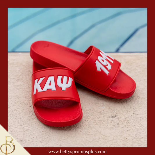 Kappa Alpha Psi ΚΑΨ Sandals with Drawstring Travel Bag-Kappa Alpha Psi Paraphernalia-Kappa Alpha Psi Sandals-Betty's Promos Plus