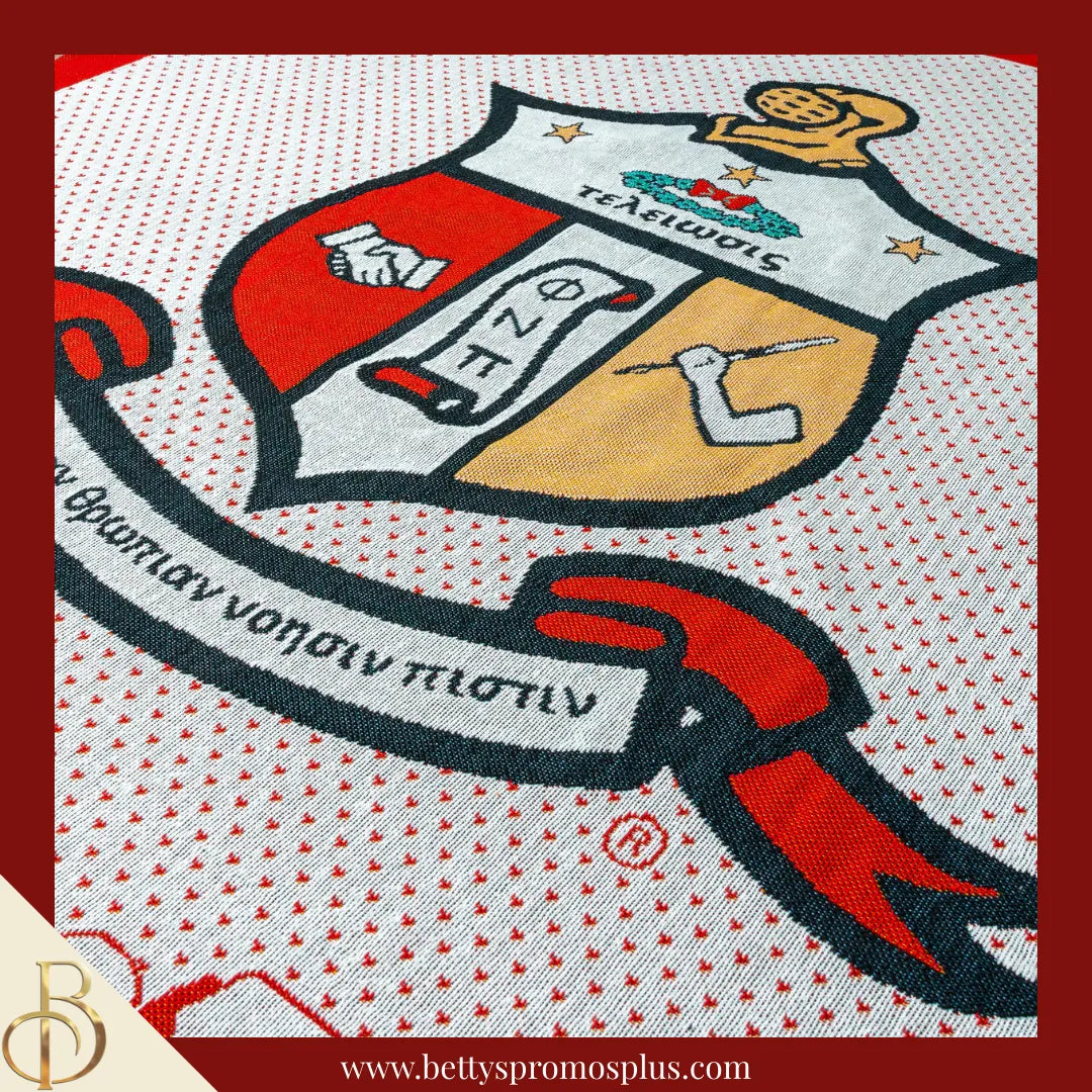 Kappa Alpha Psi ΚΑΨ Shield Afghan Throw Blanket-Kappa Alpha Psi Paraphernalia-Kappa Alpha Psi Blanket-Betty's Promos Plus