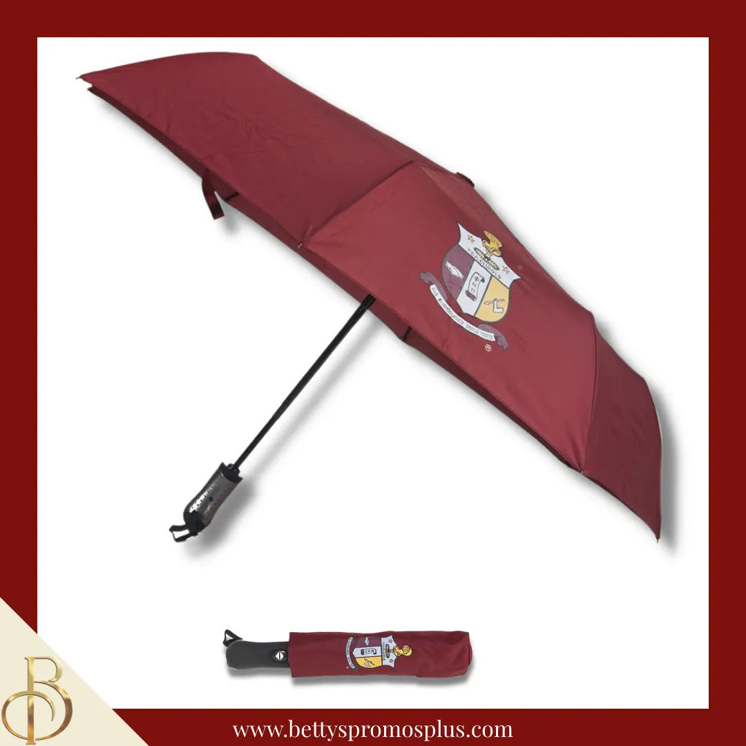 Kappa Alpha Psi ΚΑΨ Shield Hurricane Umbrella-Red-Kappa Alpha Psi Paraphernalia-Kappa Alpha Psi Umbrellas-Betty's Promos Plus