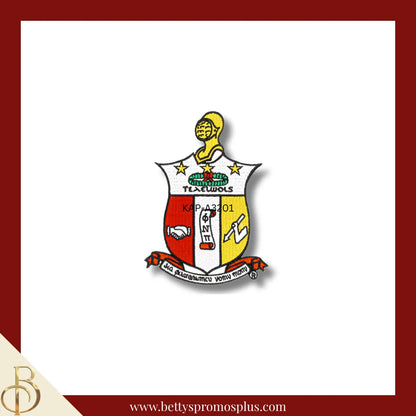 Kappa Alpha Psi ΚΑΨ Shield Iron-on Embroidered Patch-Medium - 5"-Kappa Alpha Psi Paraphernalia-Kappa Alpha Psi Patch-Betty's Promos Plus