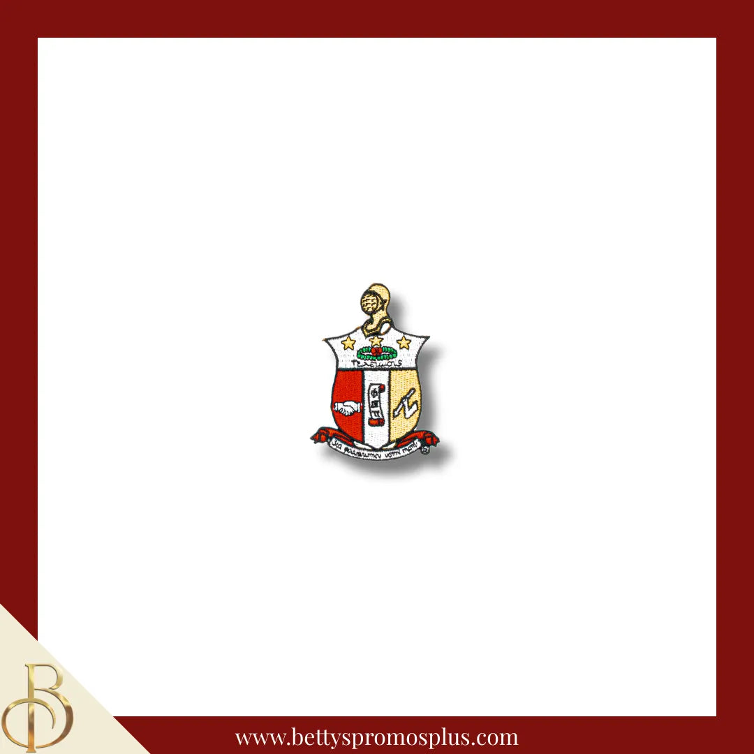 Kappa Alpha Psi ΚΑΨ Shield Iron-on Embroidered Patch-Small - 3"-Kappa Alpha Psi Paraphernalia-Kappa Alpha Psi Patch-Betty's Promos Plus