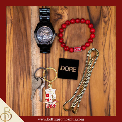 Kappa Alpha Psi ΚΑΨ Shield Keychain-Kappa Alpha Psi Paraphernalia-Kappa Alpha Psi Keychain-Betty's Promos Plus