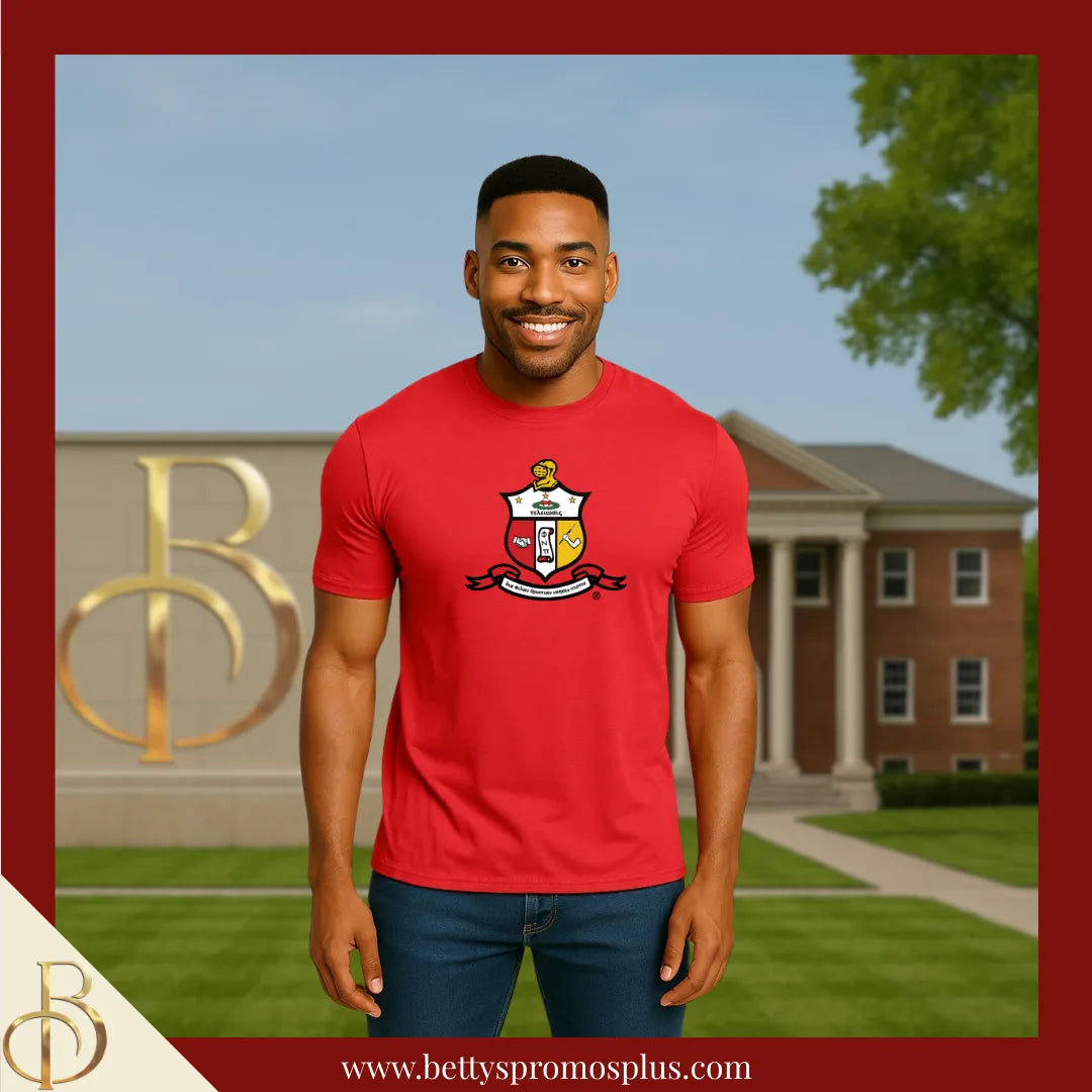 Kappa Alpha Psi ΚΑΨ Shield Performance Moisture Wicking Screen Printed Workout T-Shirt-Kappa Alpha Psi Paraphernalia-Kappa Alpha Psi T-Shirts-Betty's Promos Plus