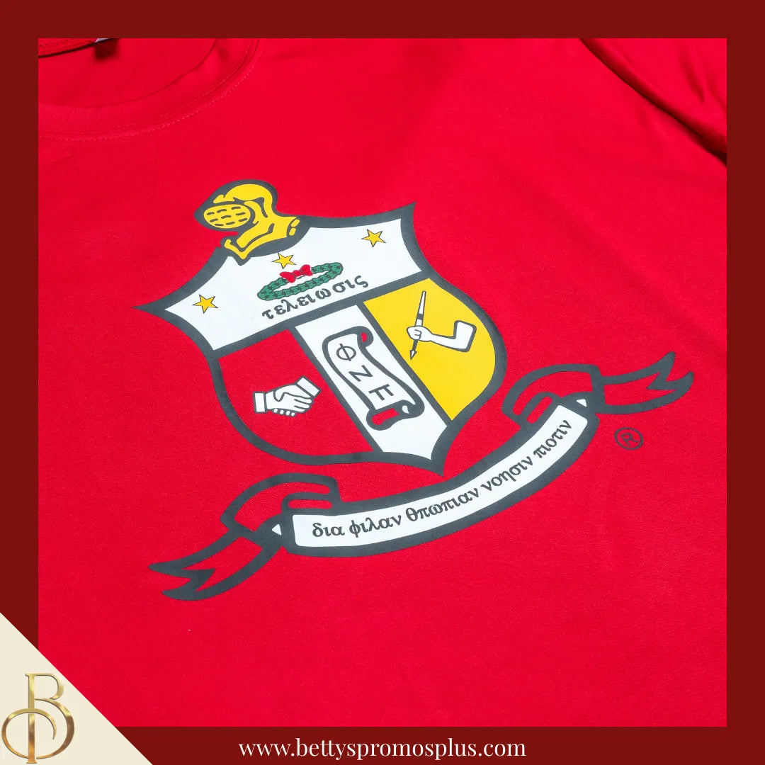 Kappa Alpha Psi ΚΑΨ Shield Performance Moisture Wicking Screen Printed Workout T-Shirt-Kappa Alpha Psi Paraphernalia-Kappa Alpha Psi T-Shirts-Betty's Promos Plus