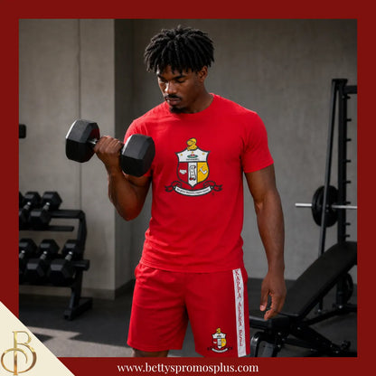 Kappa Alpha Psi ΚΑΨ Shield Performance Moisture Wicking Screen Printed Workout T-Shirt-Kappa Alpha Psi Paraphernalia-Kappa Alpha Psi T-Shirts-Betty's Promos Plus