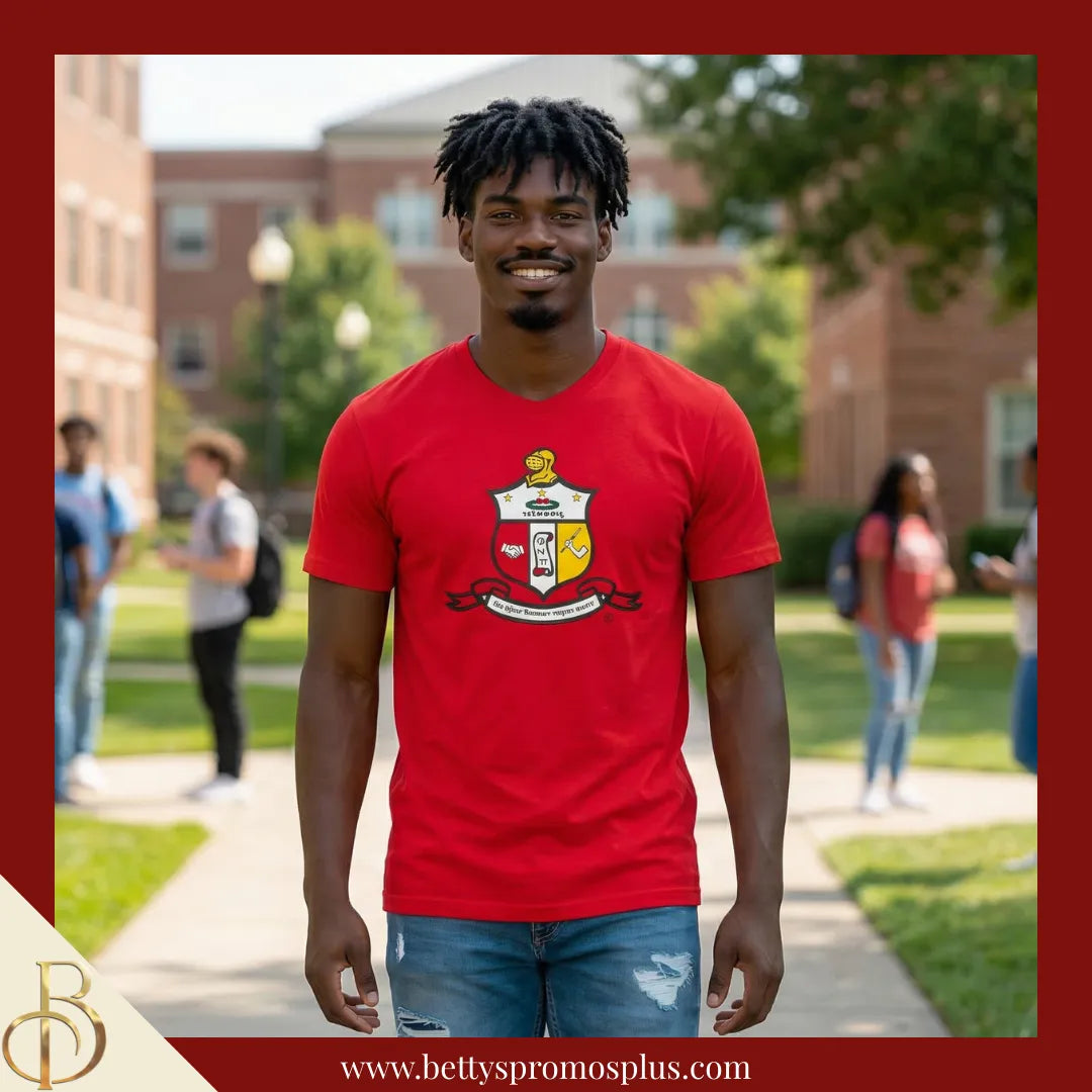 Kappa Alpha Psi ΚΑΨ Shield Performance Moisture Wicking Screen Printed Workout T-Shirt-Kappa Alpha Psi Paraphernalia-Kappa Alpha Psi T-Shirts-Betty's Promos Plus