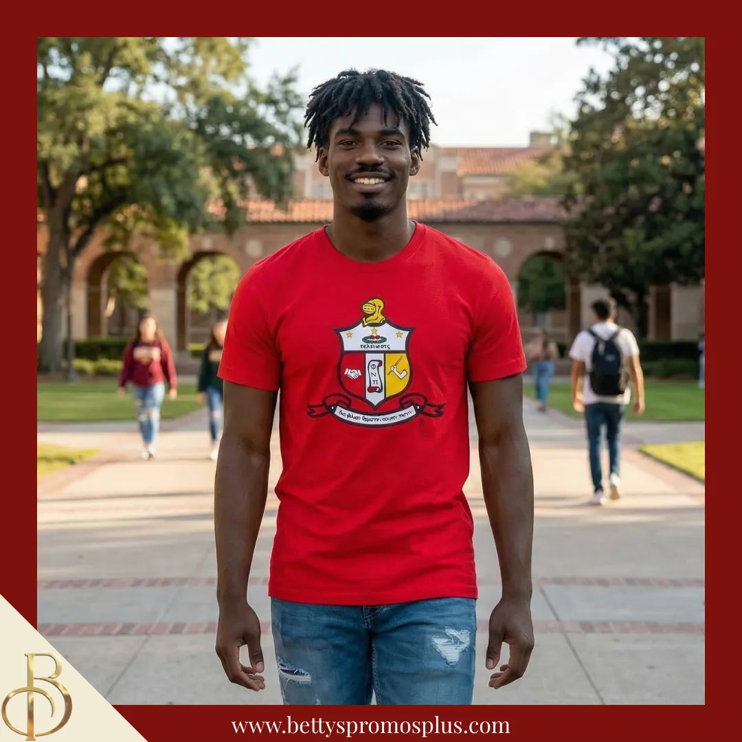 Kappa Alpha Psi ΚΑΨ Shield Performance Moisture Wicking Screen Printed Workout T-Shirt-Kappa Alpha Psi Paraphernalia-Kappa Alpha Psi T-Shirts-Betty's Promos Plus