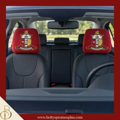 Kappa Alpha Psi ΚΑΨ Shield with Greek Letters Car Seat Headrest Cover-Kappa Alpha Psi Paraphernalia-Kappa Alpha Psi Headrest Cover-Betty's Promos Plus