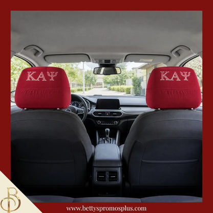 Kappa Alpha Psi ΚΑΨ Shield with Greek Letters Car Seat Headrest Cover-Kappa Alpha Psi Paraphernalia-Kappa Alpha Psi Headrest Cover-Betty's Promos Plus