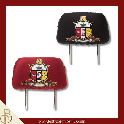 Kappa Alpha Psi ΚΑΨ Shield with Greek Letters Car Seat Headrest Cover-Kappa Alpha Psi Paraphernalia-Kappa Alpha Psi Headrest Cover-Betty's Promos Plus