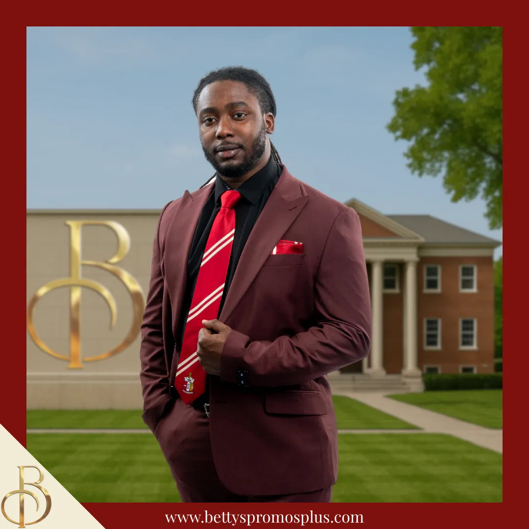 Kappa Alpha Psi ΚΑΨ Tie and Pocket Square Combo-Kappa Alpha Psi Paraphernalia-Kappa Alpha Psi Tie Set-Betty's Promos Plus