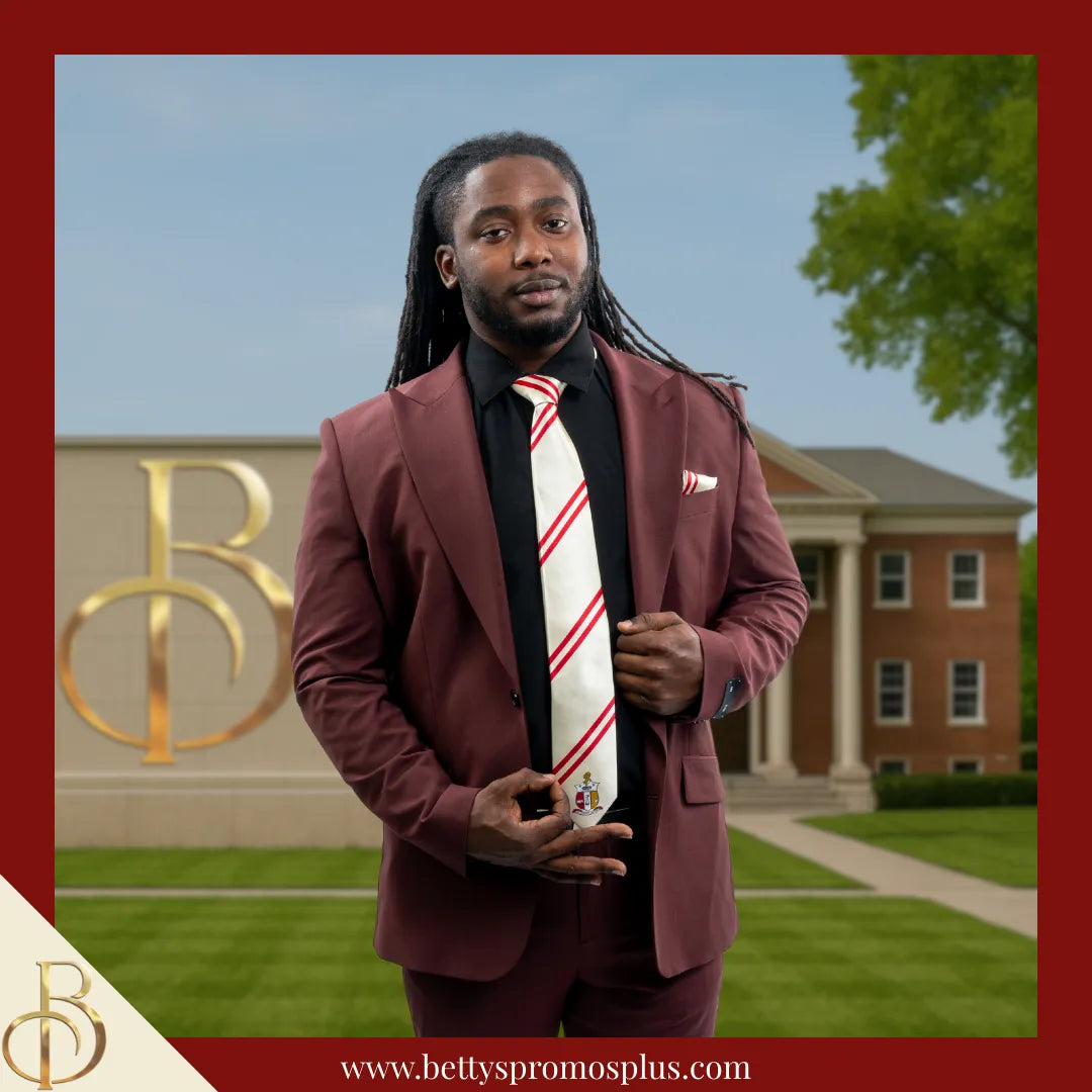 Kappa Alpha Psi ΚΑΨ Tie and Pocket Square Combo-Kappa Alpha Psi Paraphernalia-Kappa Alpha Psi Tie Set-Betty's Promos Plus