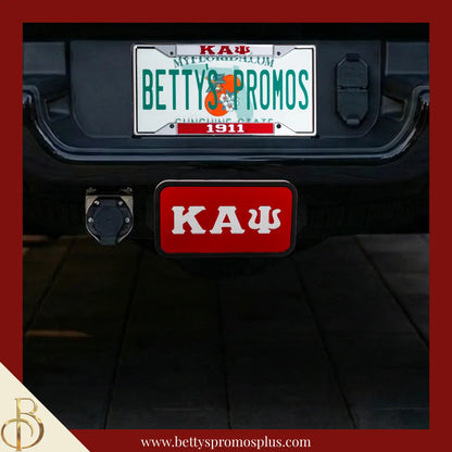 Kappa Alpha Psi ΚΑΨ Tow Hitch Cover with Laser Engraved Greek Letters-Kappa Alpha Psi Paraphernalia-Kappa Alpha Psi Hitch Caps-Betty's Promos Plus