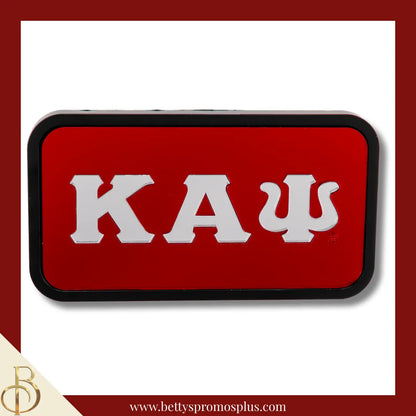 Kappa Alpha Psi ΚΑΨ Tow Hitch Cover with Laser Engraved Greek Letters-Kappa Alpha Psi Paraphernalia-Kappa Alpha Psi Hitch Caps-Betty's Promos Plus