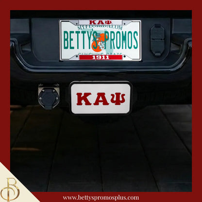 Kappa Alpha Psi ΚΑΨ Tow Hitch Cover with Laser Engraved Greek Letters-Kappa Alpha Psi Paraphernalia-Kappa Alpha Psi Hitch Caps-Betty's Promos Plus