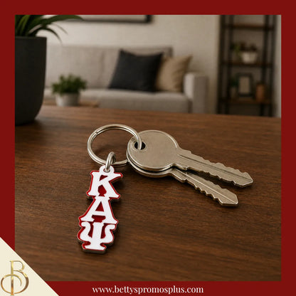 Kappa Alpha Psi ΚΑΨ Vertical Greek Letters Acrylic Keychain-Kappa Alpha Psi Paraphernalia-Kappa Alpha Psi Keychain-Betty's Promos Plus