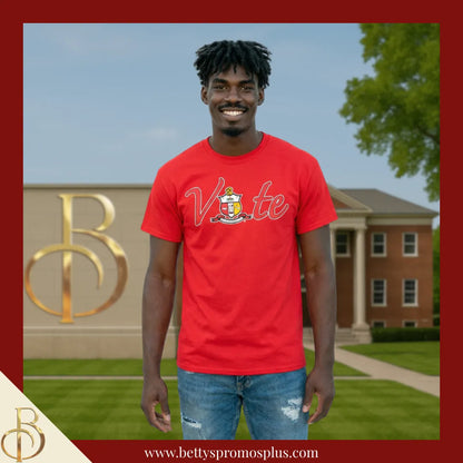 Kappa Alpha Psi ΚΑΨ VOTE Screen Printed T-Shirt-Kappa Alpha Psi Paraphernalia-Kappa Alpha Psi T-Shirts-Betty's Promos Plus