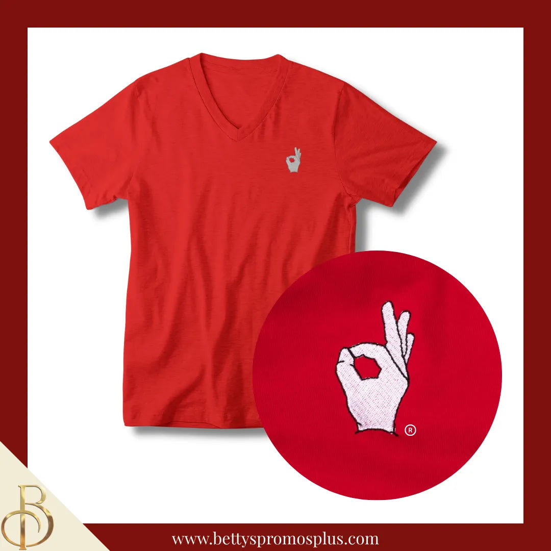 Kappa Alpha Psi ΚΑΨ Yo Embroidered T-Shirt-Red-Small-Kappa Alpha Psi Paraphernalia-Kappa Alpha Psi T-Shirts-Betty's Promos Plus