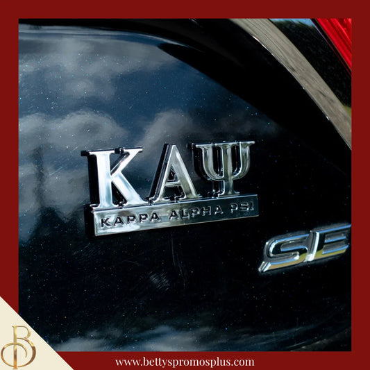 Kappa Alpha Psi Large ΚΑΨ Chrome Car Badge Auto Emblem Sticker Decal-Kappa Alpha Psi Paraphernalia-Kappa Alpha Psi Auto Decal-Betty's Promos Plus