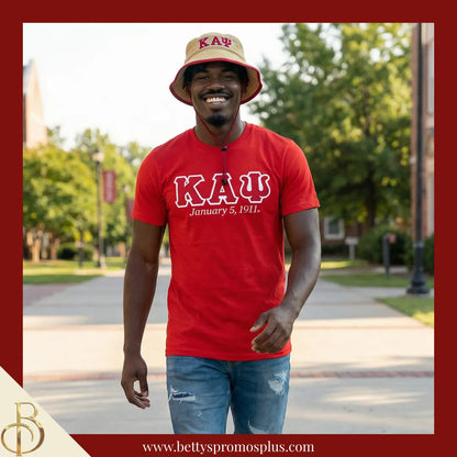 Kappa Alpha Psi Mesh Flex Fit ΚΑΨ Greek Letters Embroidered Bucket Hat with Drawstring-Kappa Alpha Psi Paraphernalia-Kappa Alpha Psi Hats-Betty's Promos Plus
