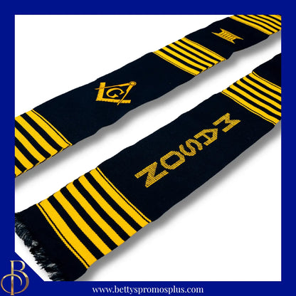 Mason Freemason Masonic Shield Kente Cloth Graduation Stole-Masonic Paraphernalia-Masonic Graduation Stole-Betty's Promos Plus