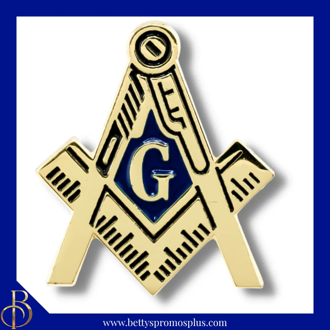 Mason Freemason Masonic Shield Lapel Pin-Masonic Paraphernalia-Masonic Lapel Pin-Betty's Promos Plus