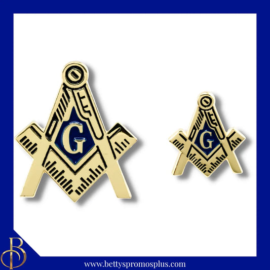 Mason Freemason Masonic Shield Lapel Pin-Masonic Paraphernalia-Masonic Lapel Pin-Betty's Promos Plus