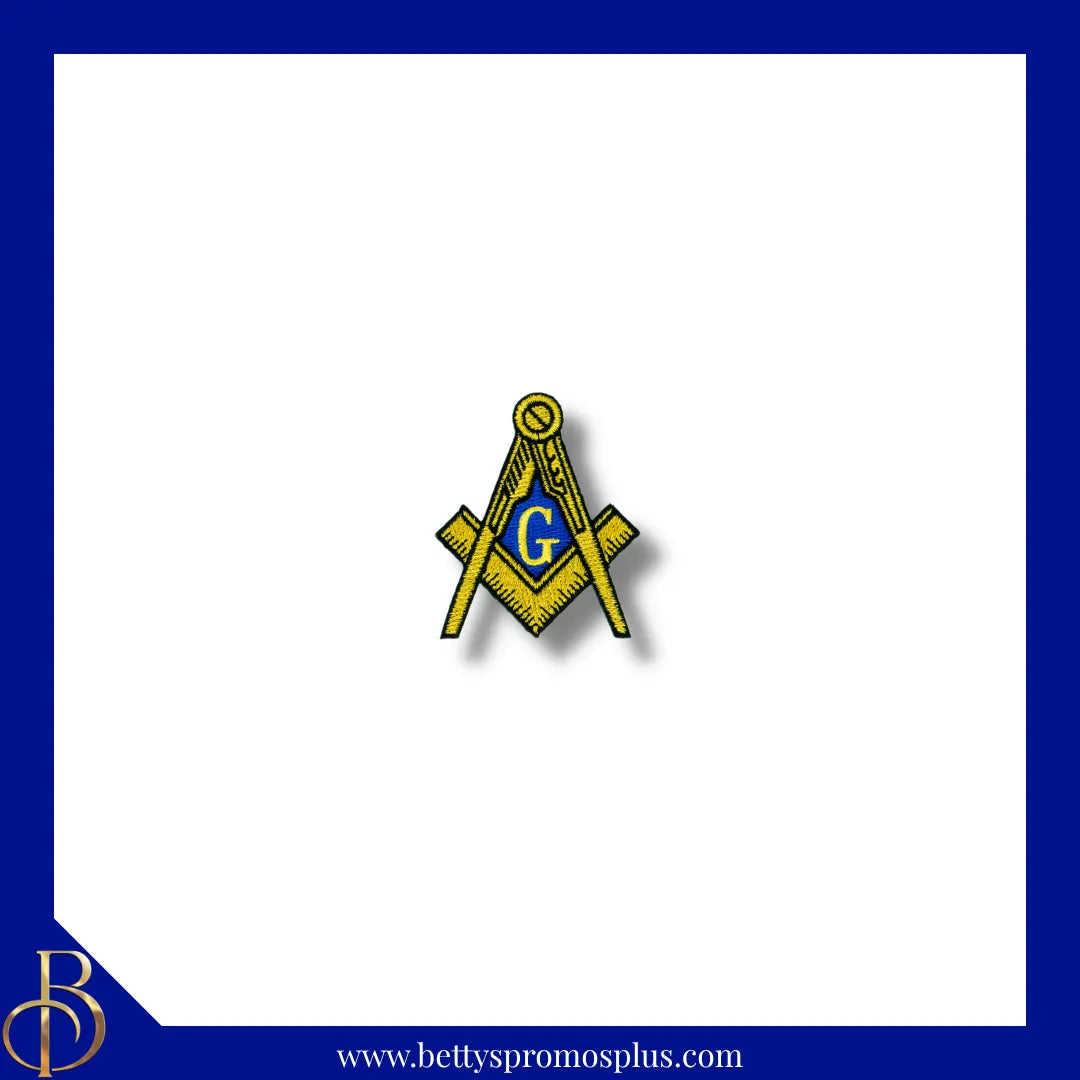 Mason Freemason Shield Iron-on Embroidered Patch-Masonic Paraphernalia-Masonic Patch-Betty's Promos Plus